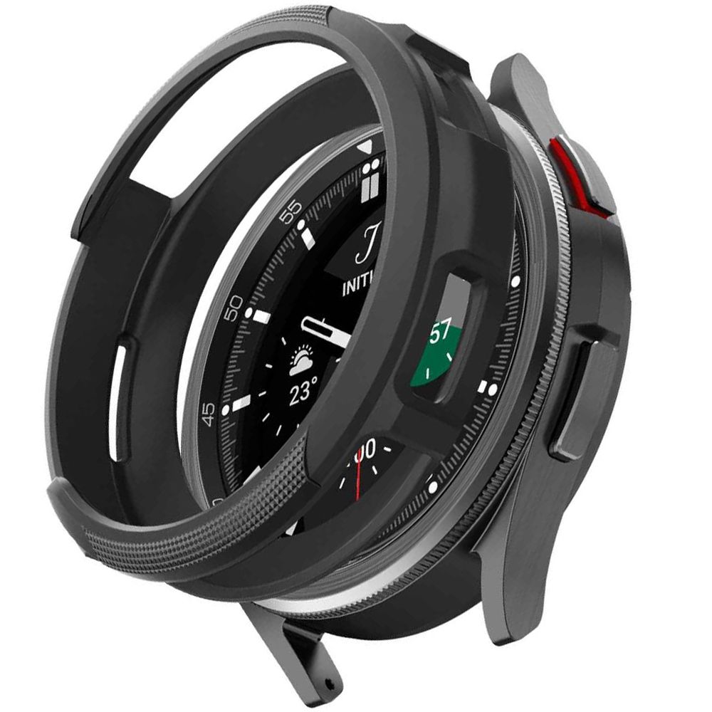 Oryginalne etui od marki Spigen z serii Liquid Air do Samsung Galaxy Watch 6 Classic 47mm, czarne